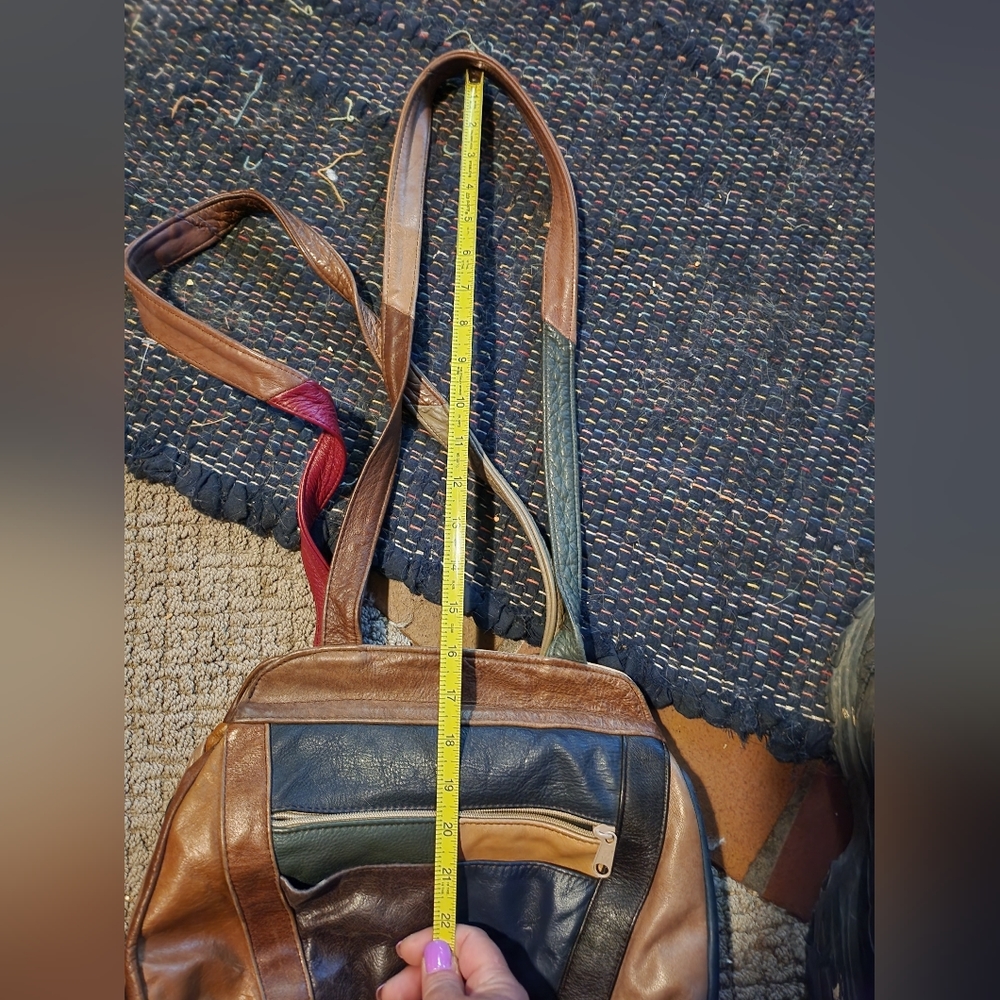 Leather patchwork bag - Picture 5 of 7